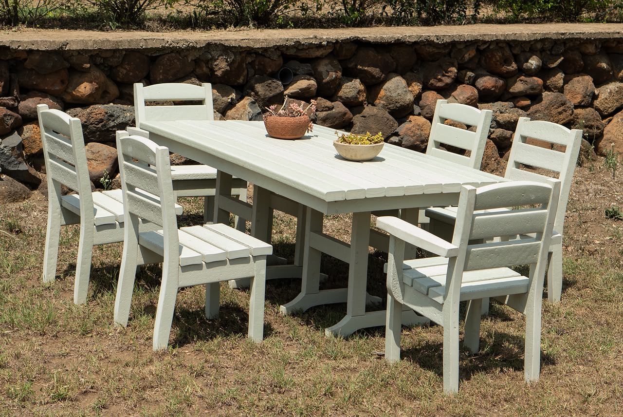 Outdoor Dining Set, Table & 6 Chairs